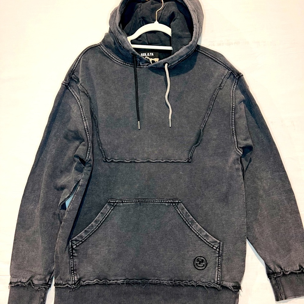 SER.O.YA Max Hoodie color vintage black Size Medium NWT